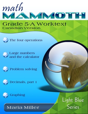 cover for Math Mammoth Grade 5-A Complete Worktext