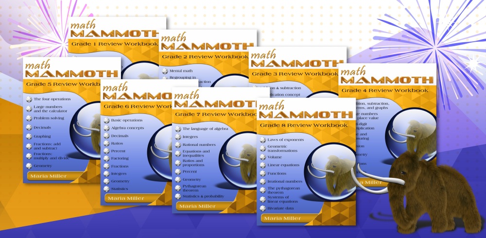 Math Mammoth review workbooks